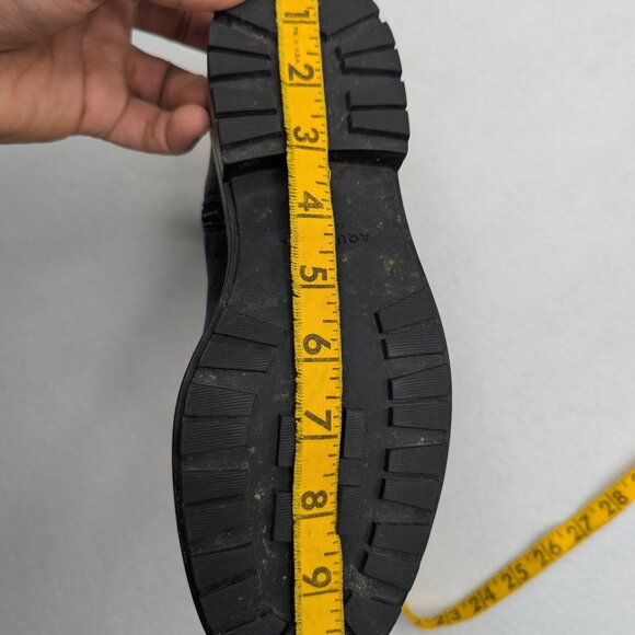 Aquatalia Men’s Waterproof Leather Elastic Strap Side Zip 401267 Combat Boots 6M - Picture 14 of 15